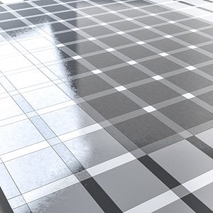 burger king style tiled floor model