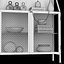 Carrello di fabbrica vintage francese