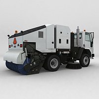 Low Polygon Garbage Truck