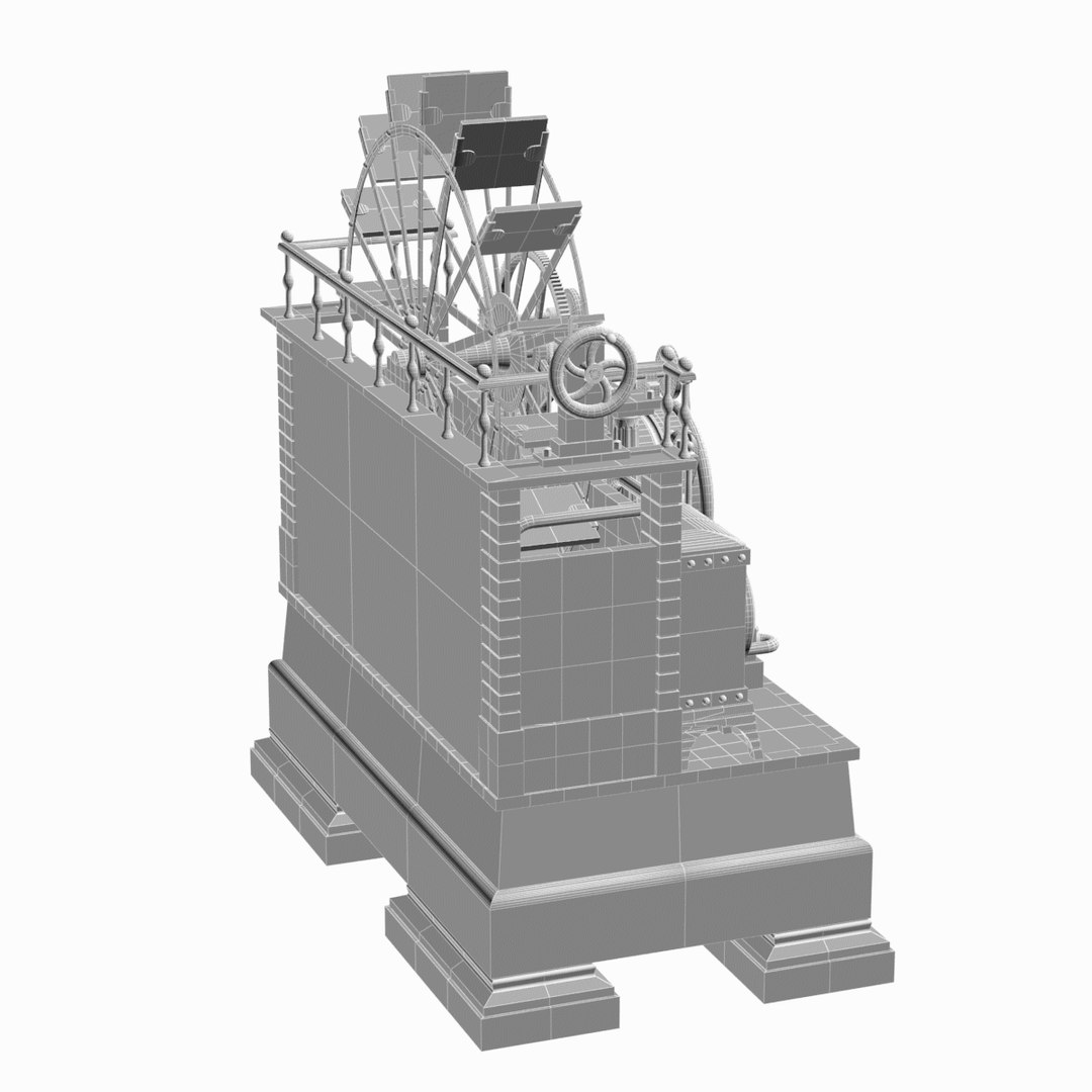 3D industrial water wheel clock https://p.turbosquid.com/ts-thumb/G0/a6RA35/BczOKUY8/waterwheelclock_15/png/1593073982/1920x1080/fit_q87/c709d1803164ad7221fb6f5e0dc3d2003e41cebf/waterwheelclock_15.jpg