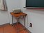 Scena interna di un'aula scolastica in stile giapponese moderno.