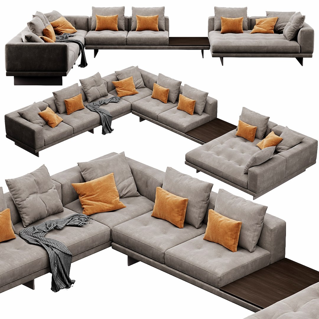 Minotti Dylan set 12 3D - TurboSquid 2176829