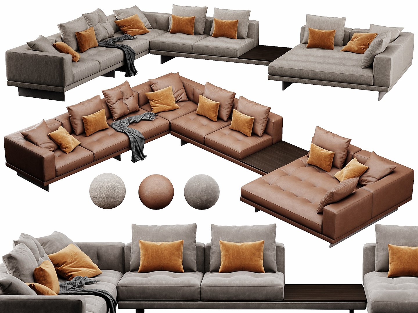 Minotti Dylan set 12 3D - TurboSquid 2176829