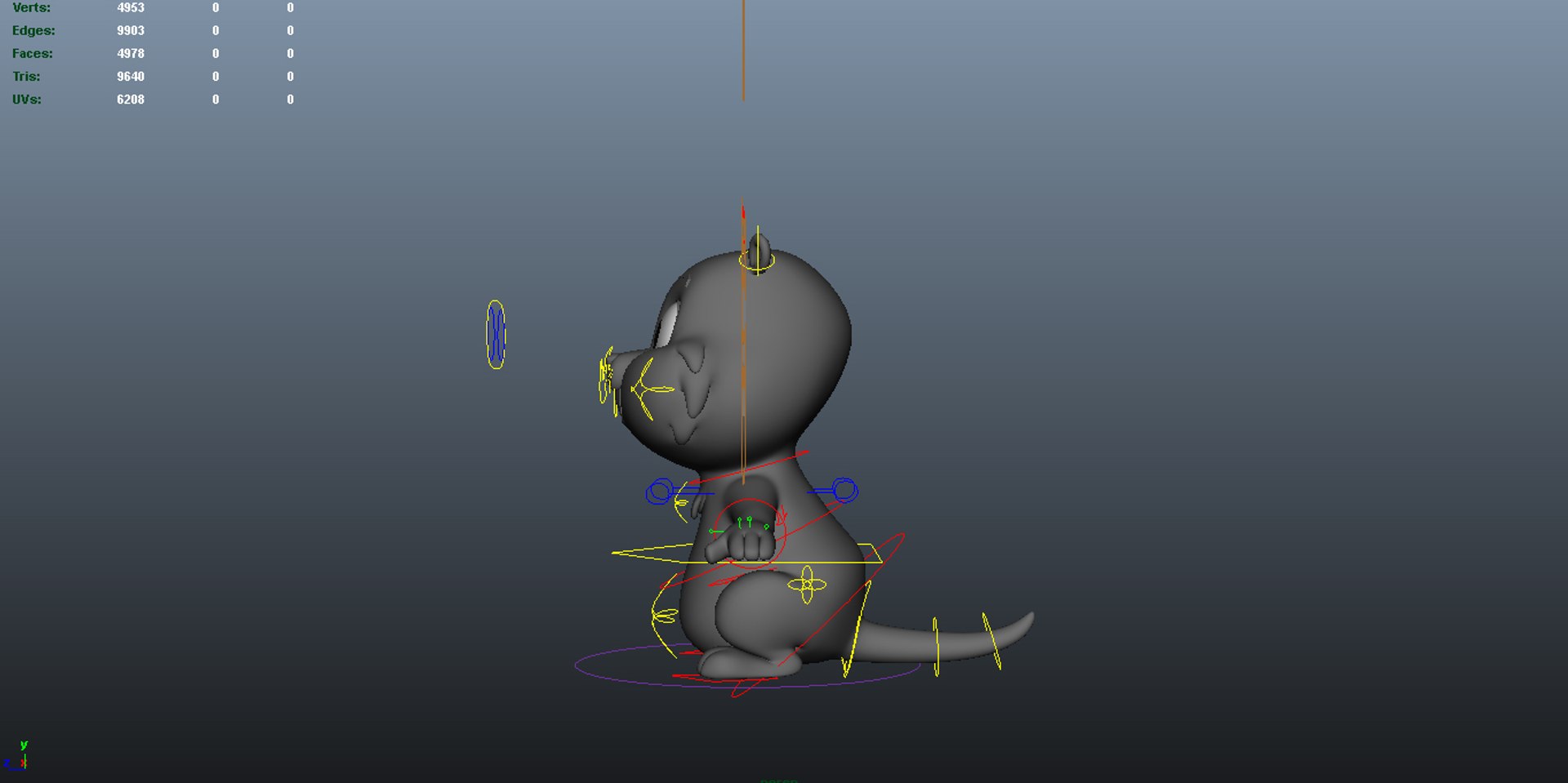 3d cute gopher