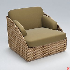 armchair chair 3ds