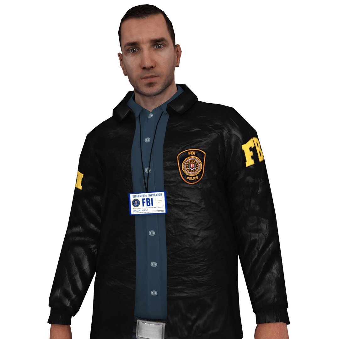 rigged fbi agent 3d max