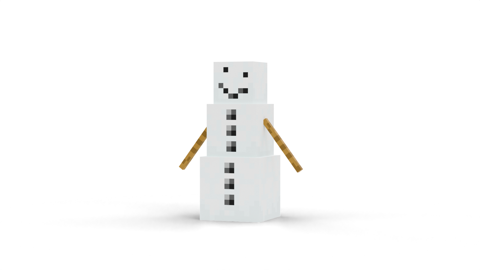 3D Snow Golem - Minecraft Model - TurboSquid 2514906