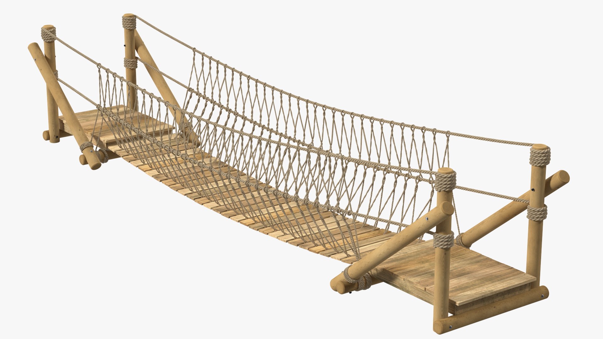 Short Rope Bridge 3D Model - TurboSquid 2098146