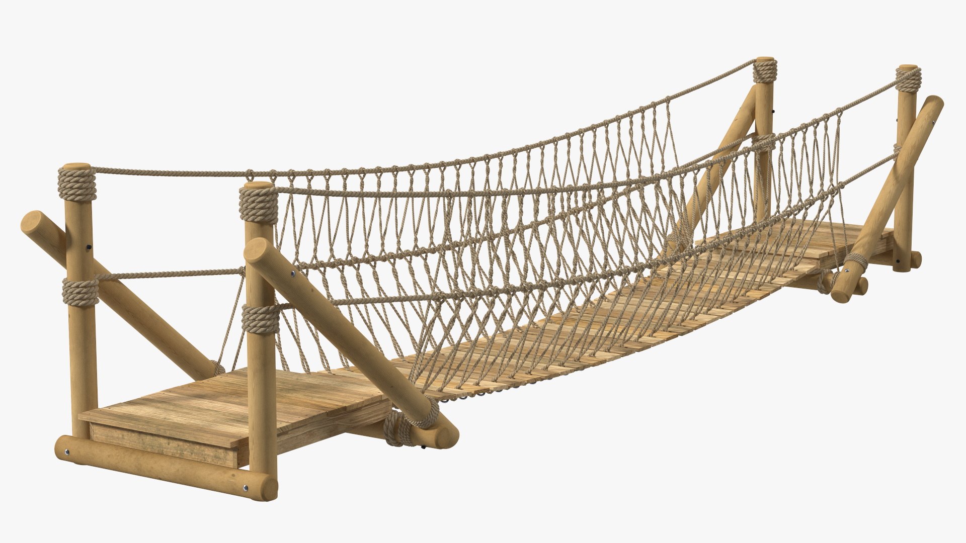 Short Rope Bridge 3D Model - TurboSquid 2098146