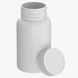 3D plastic bottle pharma 625ml model
