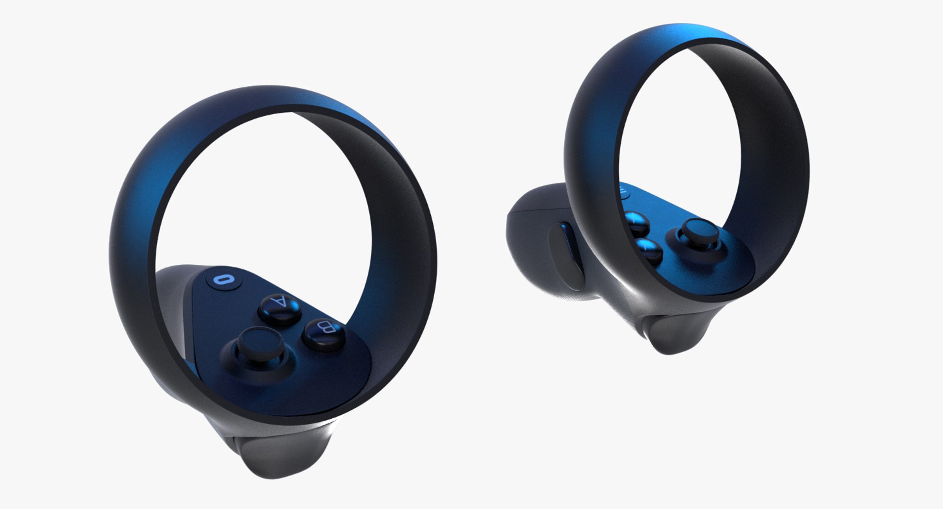Oculus Quest Controllers 3D Model - TurboSquid 1395486
