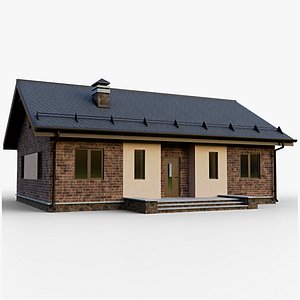 gameready house 1 type 3D model