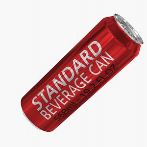 3d model of standard 568ml 19 2oz