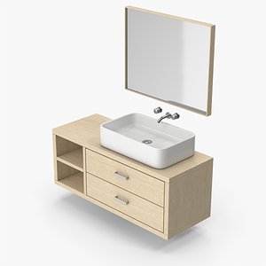 Bathroom Cabinet With Sink And Mirror