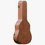 Estuche rígido de cuero para guitarra