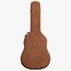 Estuche rígido de cuero para guitarra