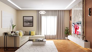 3D living room model