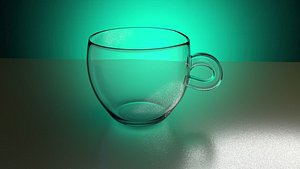 simple cup water animation 3d model