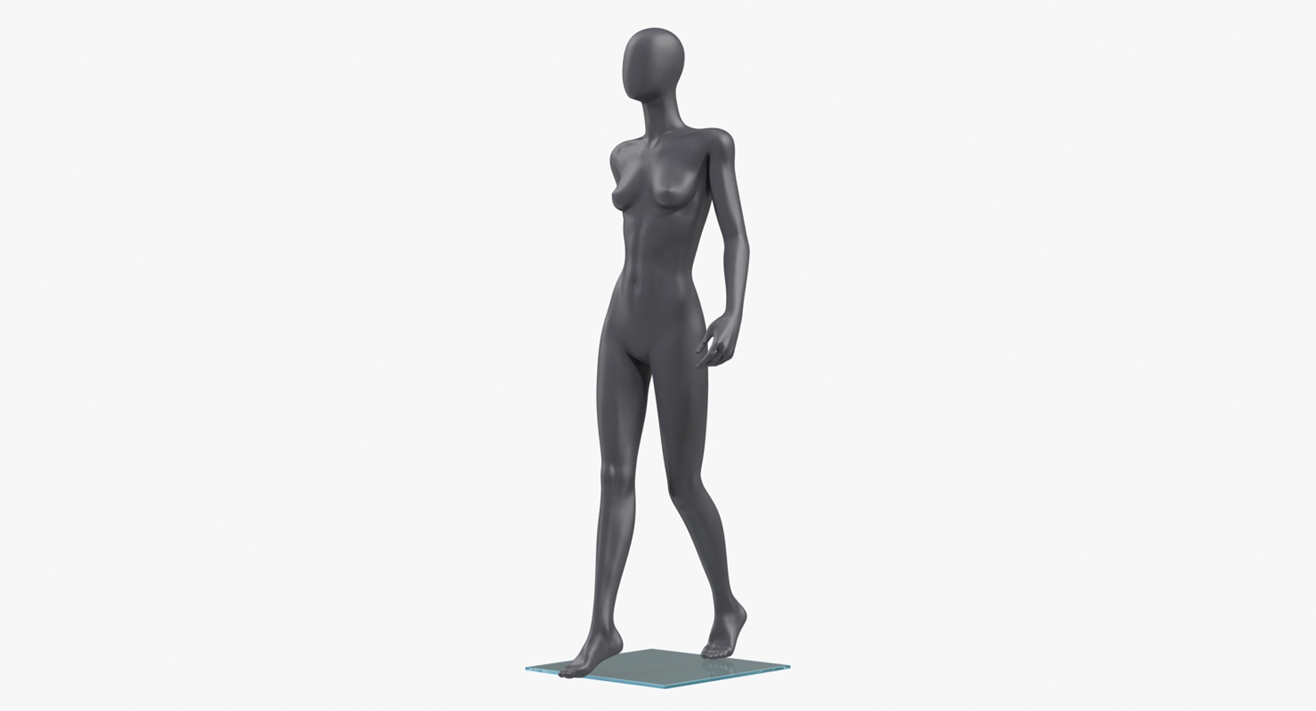 Dark Grey Female Mannequin 3D Model - TurboSquid 1416195