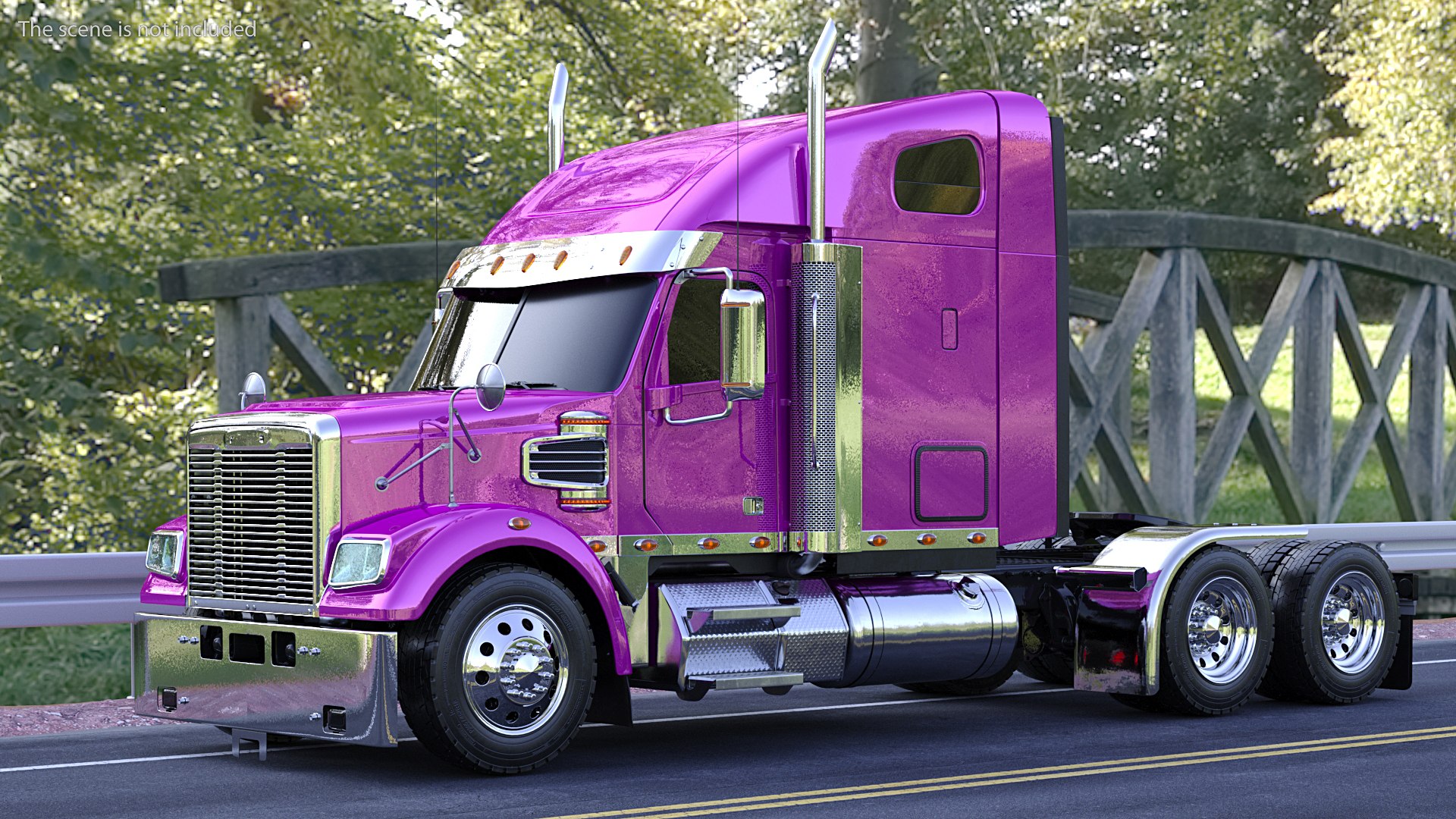 Heavy Duty Truck Simple Interior 3D model preview