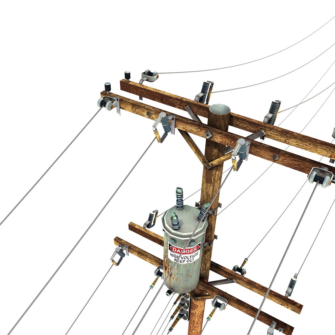 Utility Pole 3d Model