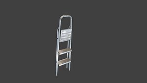 3D AluminumLadder01 model