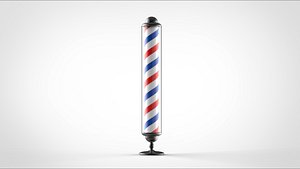 barber sign 3D model