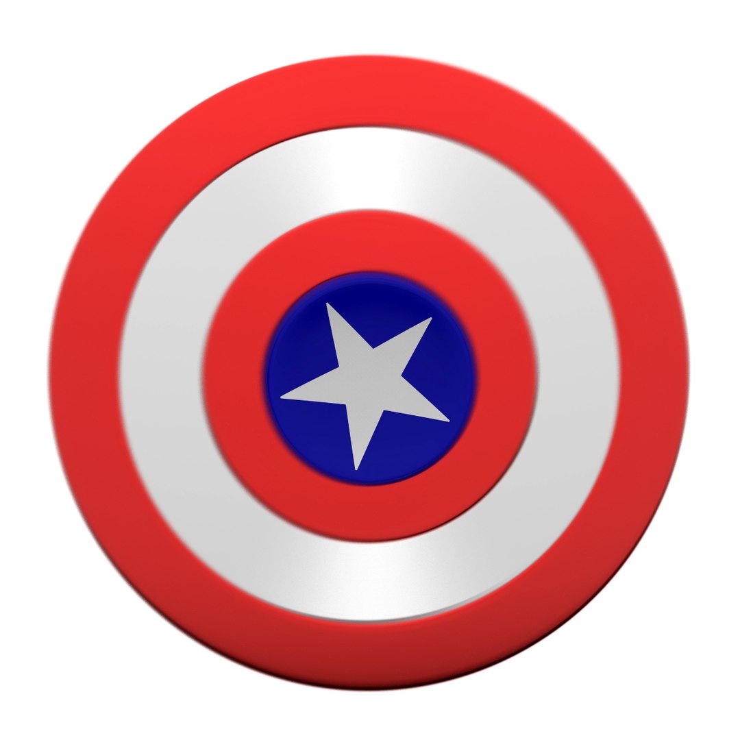 3d Model Spinner Captain America - Turbosquid 1164680