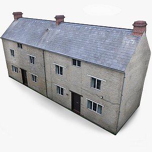 3ds photorealistic english village house