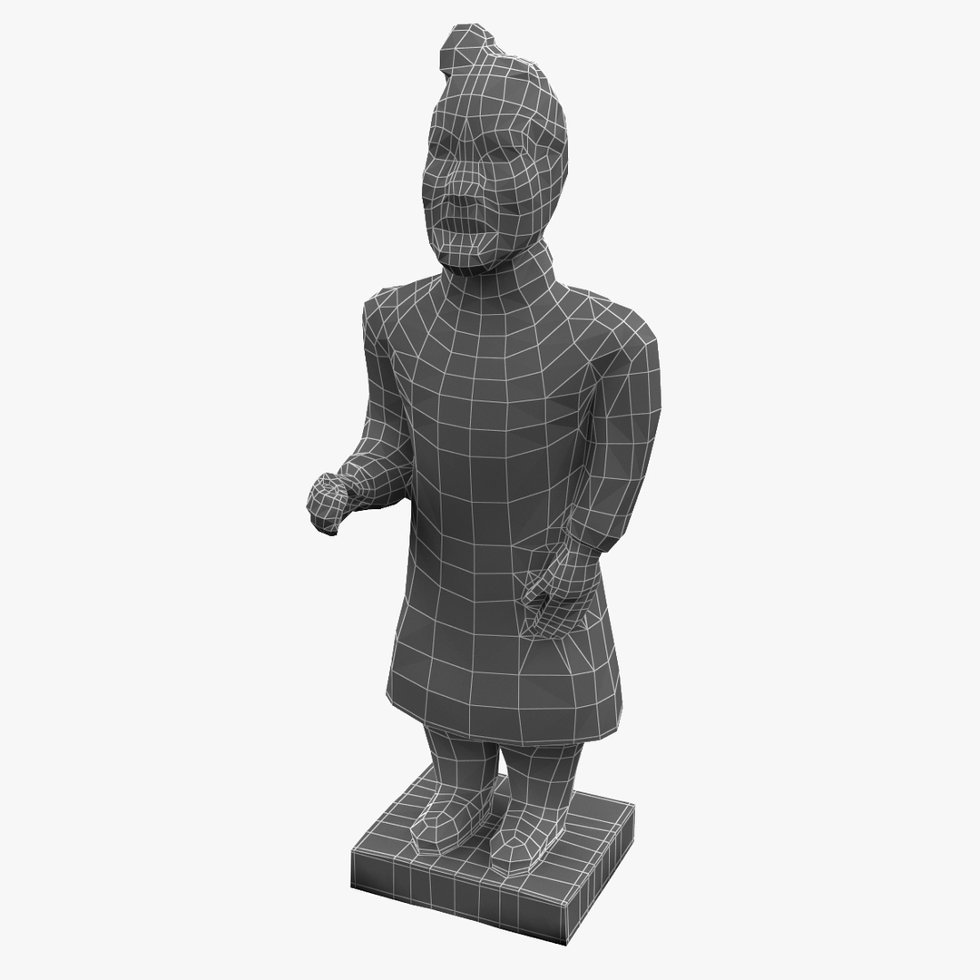 3d model china terracotta warrior 3