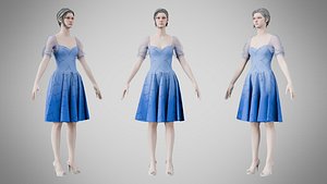 Dress 09 Little Boy Blue With Design