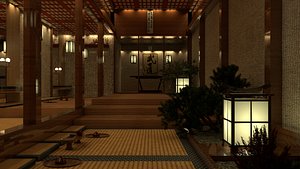 laos Japandi Hallway model