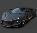 W Motors Fenyr Supersport Exotic Hypercar - High-Poly 3D Model