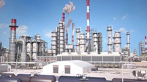 Huge Refinery Day n Night