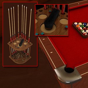 3D Pool Table Model