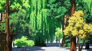 Trees Pack Bundle 3D