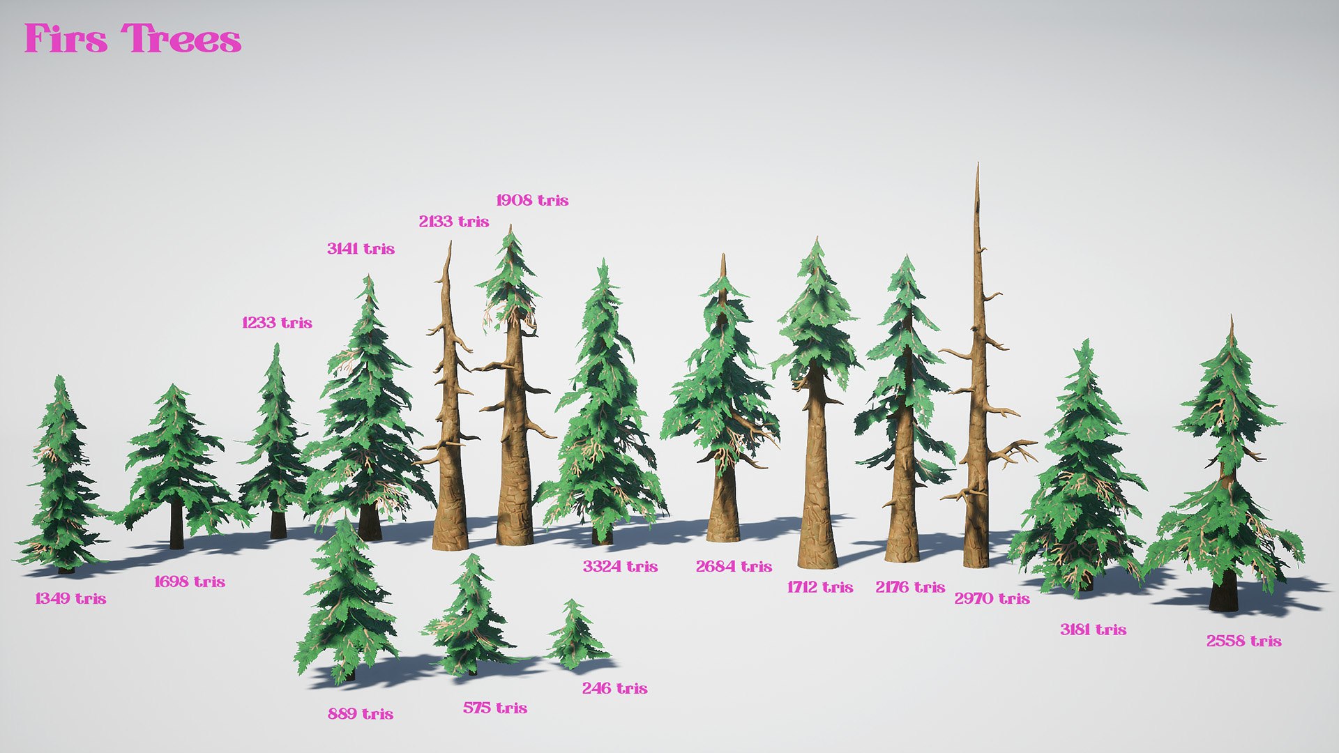 Trees Pack Bundle 3D - TurboSquid 2139944