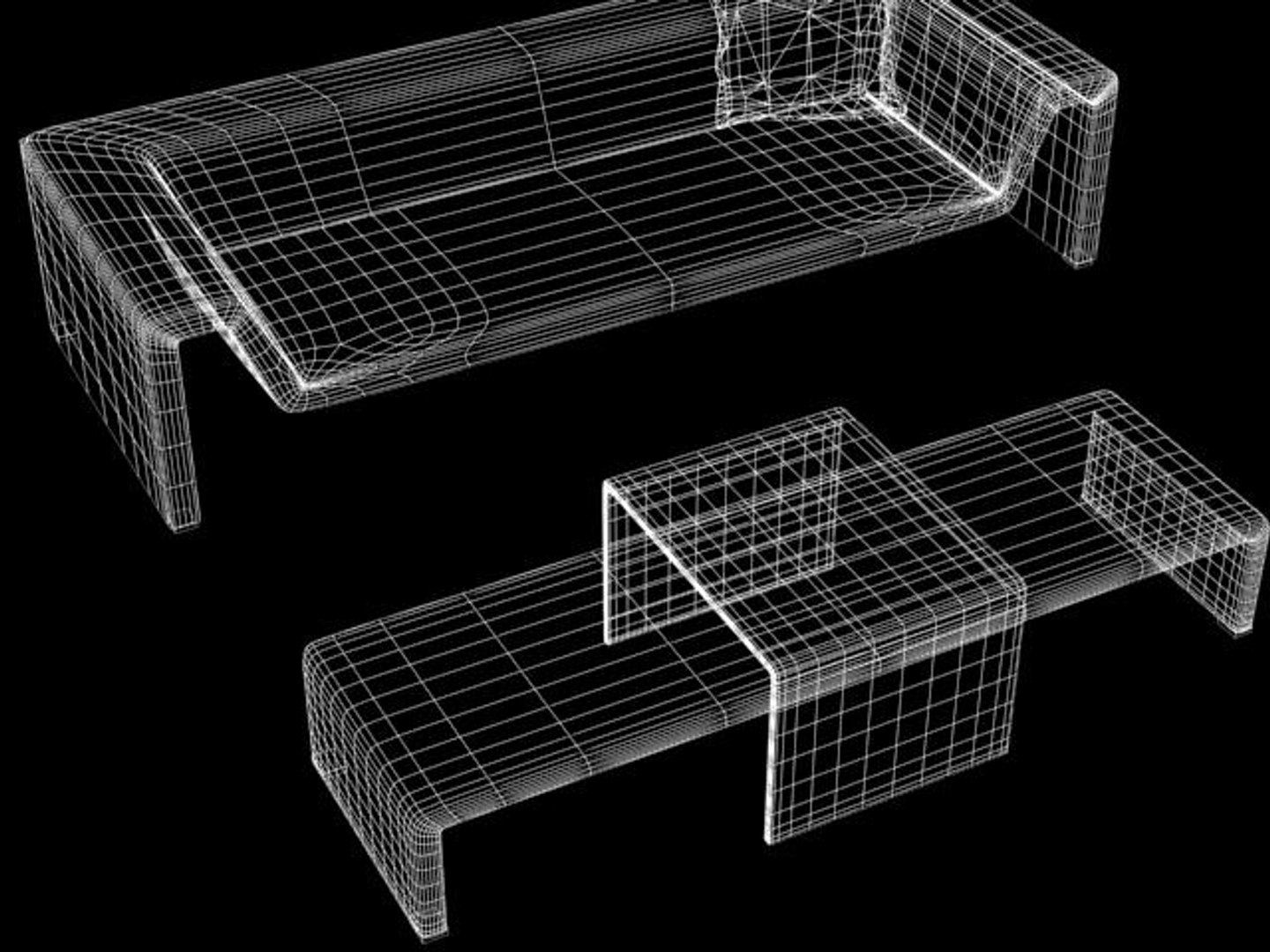 Modern Couch 3d Model