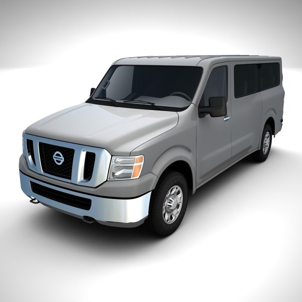 nissan nv passenger van 3d model