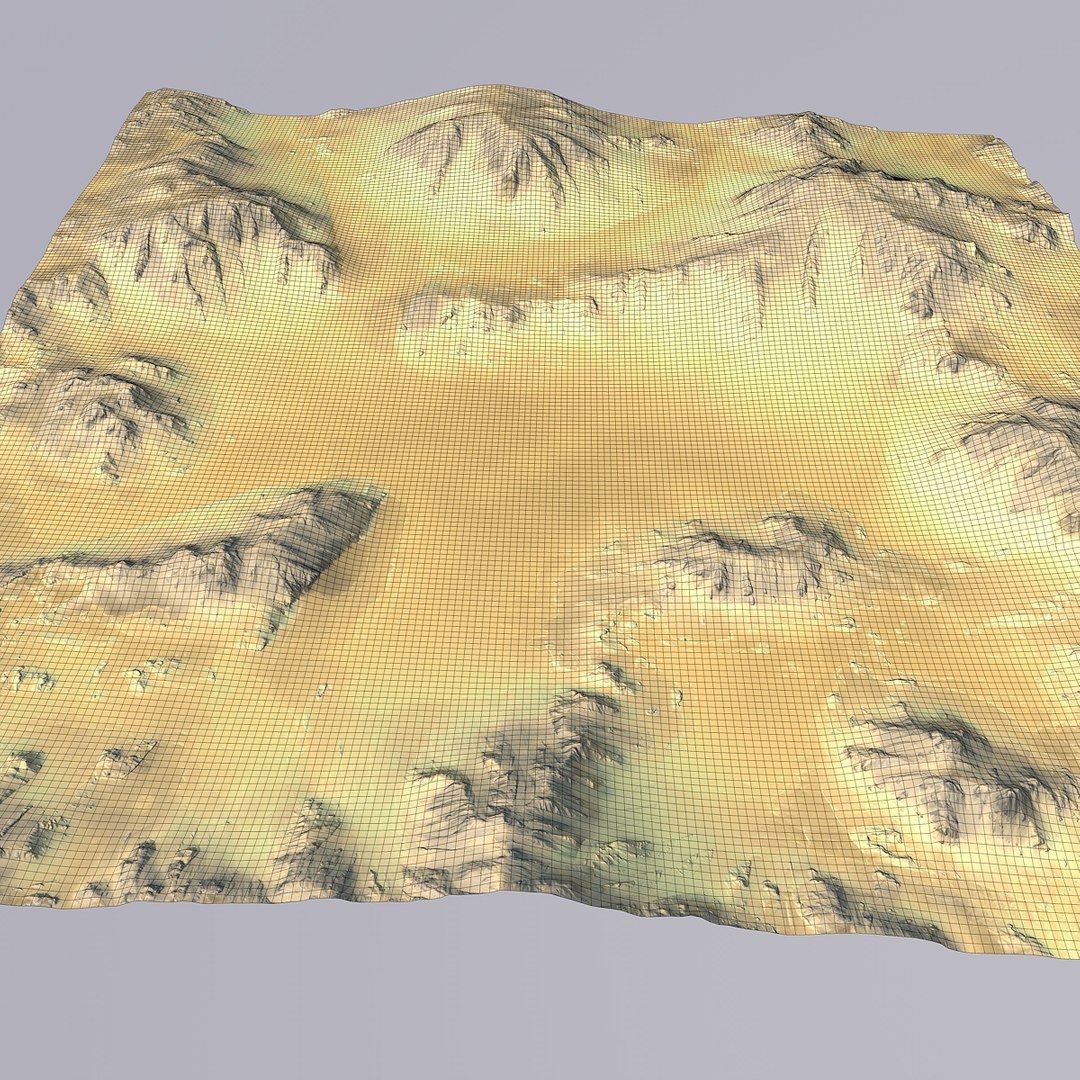 Desert Terrain 3d - Turbosquid 1246495