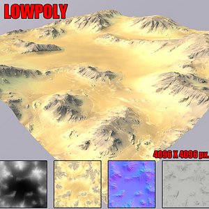 desert terrain 3D