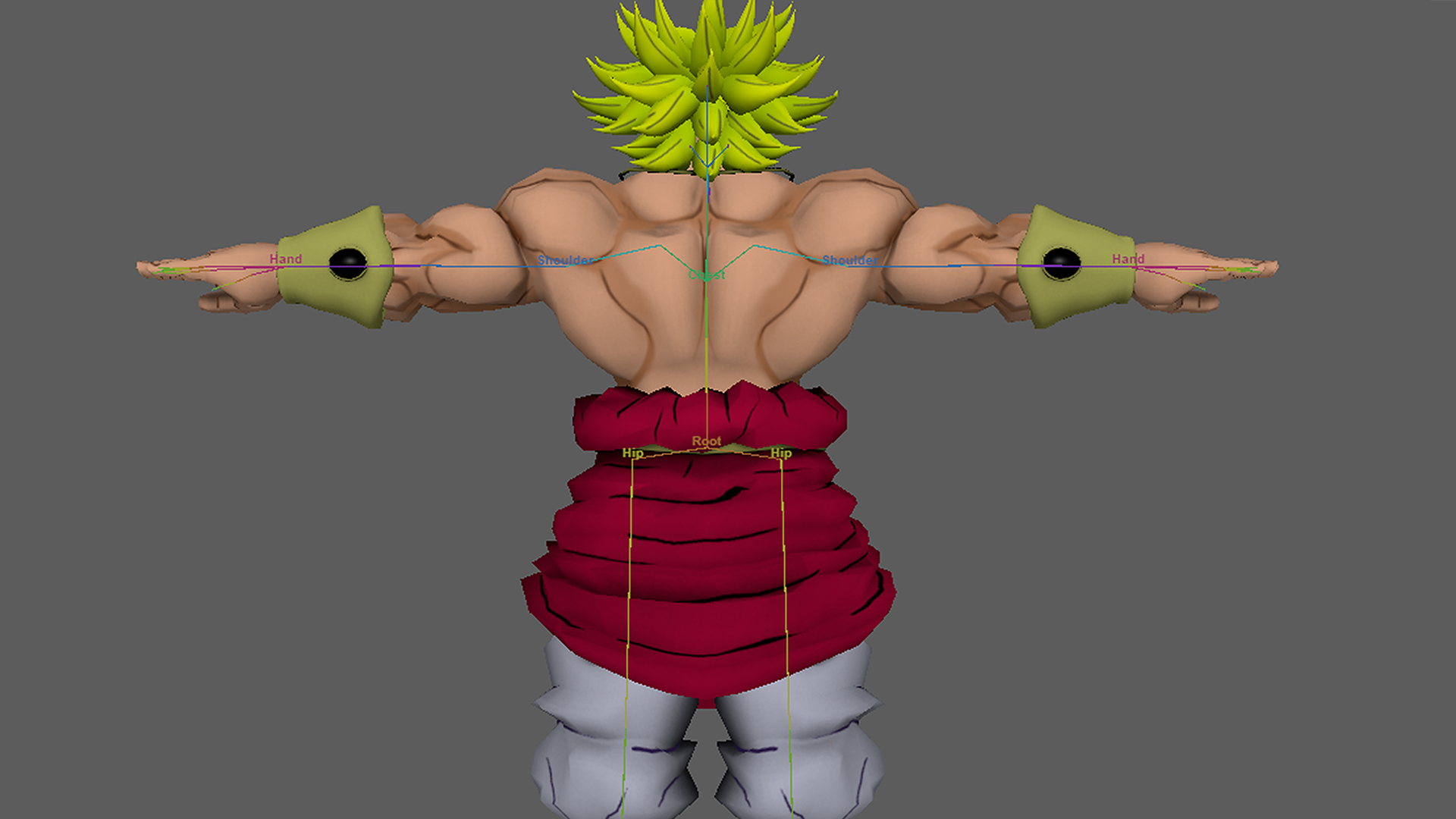 Broly 3d Rig Model Dbz Model Turbosquid 1727269 7597