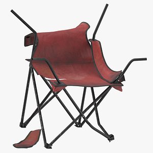 3D Outdoor Folding Chair Damaged model