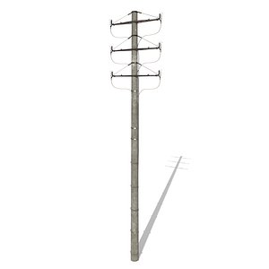 electricity pole 3D model
