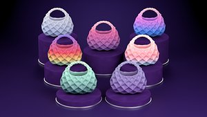 3D Geometric Handbag 3D Model Printable STL Bag