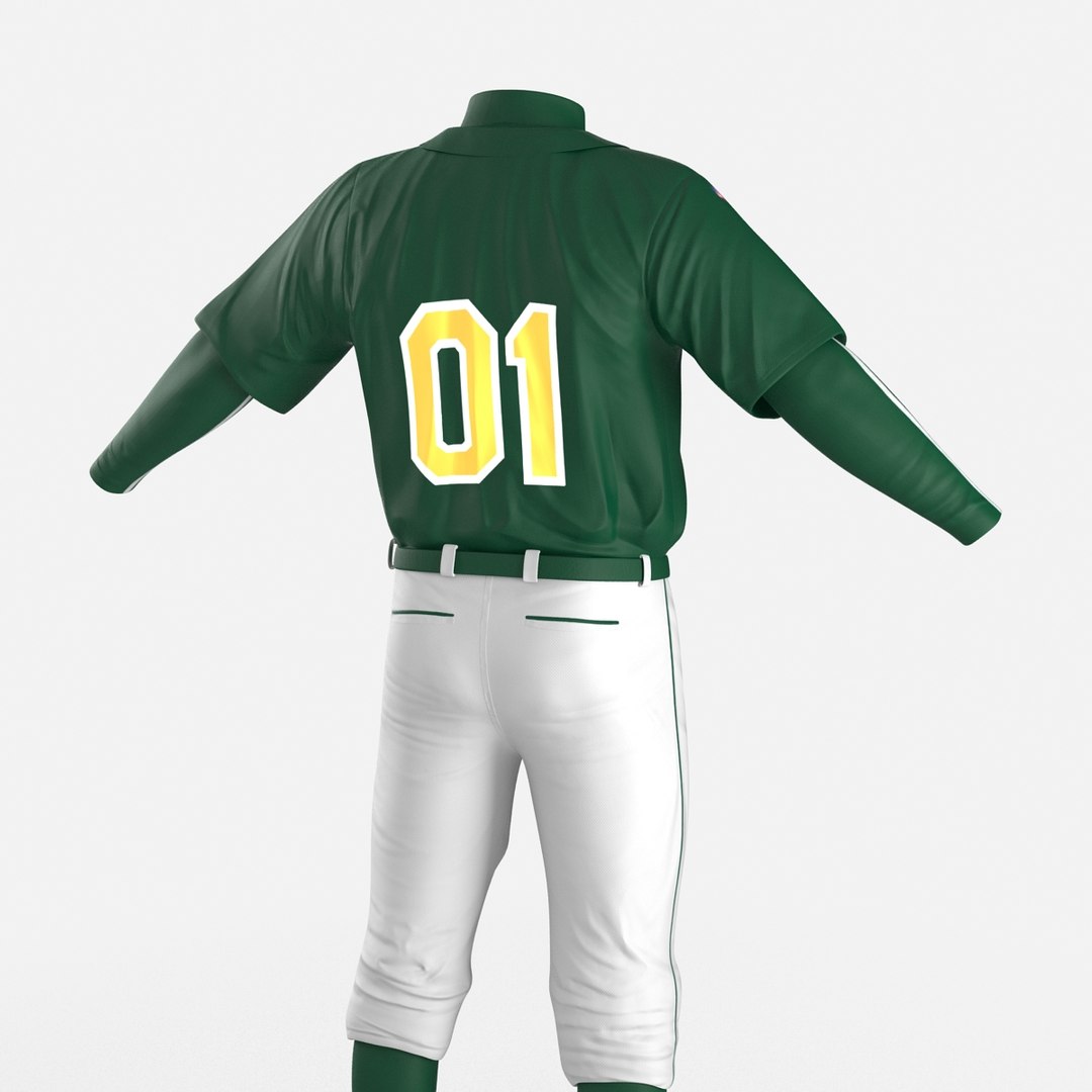 Baseball Player Outfit Generic 3D Model $89 - .3ds .c4d .fbx .ma