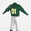Baseball Player Outfit Generic 3 3D Model