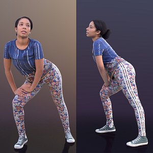 woman sport sporty 3D model