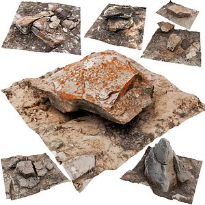 3D model rock scans