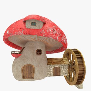 mushroom house 3D model